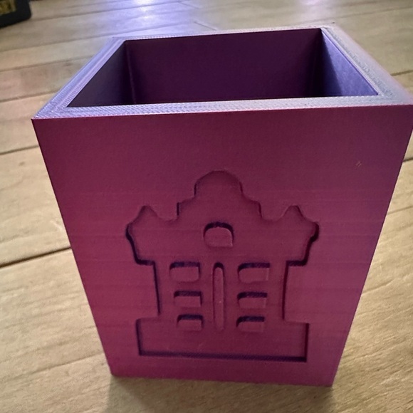 Blue Castle-Themed Pencil Holder 3D printed - Picture 5 of 9